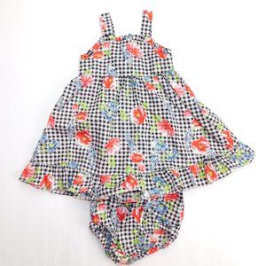 Girls 18 Months Floral Sun Dress w Bloomers